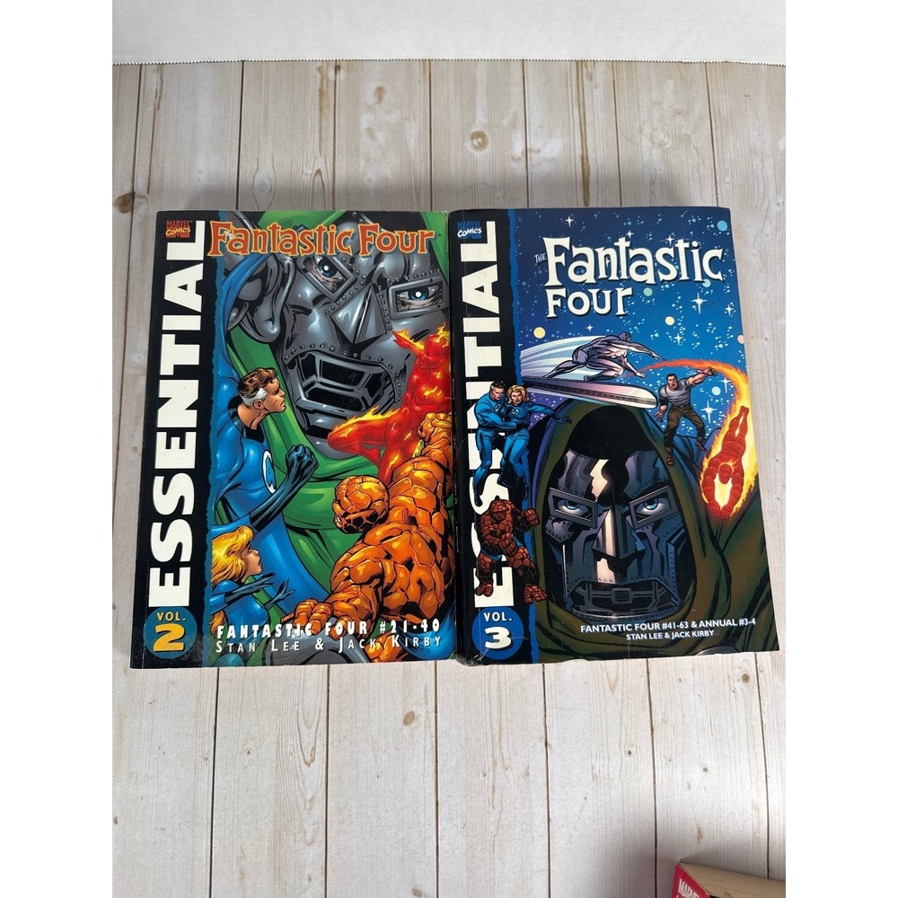 Essential Fantastic Four Vol 2 & 3 Marvel Comics TPB Set Stan Lee Kirby
